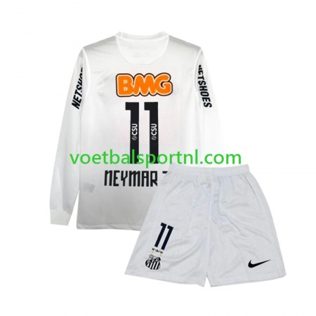 Santos FC Neymar JR 11 Retro Thuis Shirt Kind 2011-2012 L/S